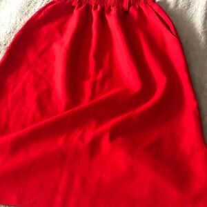 Elegant Red Women's Skirt with pockets